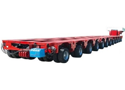 Multi-tire transport semi-trailer